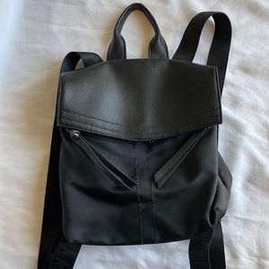 Botkier black mini backpack. Vegan leather